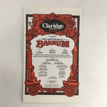 The Circus Musical Barnum by Harvey Evans, Don Johanson at Claridge Casi... - $33.25