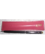Vintage Quill Ink Pen In A Pink Rose Case - £4.71 GBP