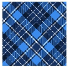 Gwen Studios Pre-Cut Cotton Fabric, Blue Tartan Plaid, Half Yard - £7.03 GBP