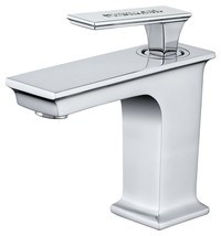 Luxury Bathroom Single Hole Faucet With Crystal Polished chrome  deck mounted  - £77.89 GBP