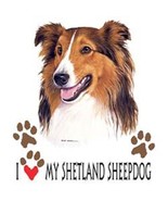 Love My Shetland Sheepdog HEAT PRESS TRANSFER for T Shirt Sweatshirt Fab... - £4.76 GBP