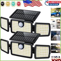 Weather-Resistant Solar LED Outdoor Lights with Sensitive PIR Motion Det... - $69.92 CAD