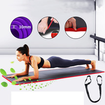KALOAD 10mm Thick Yoga Mat Comfortable Non-slip Exercise Training Pad Gy... - £28.30 GBP