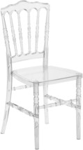 Flash Furniture Flash Elegance Crystal Ice Napoleon Stacking Chair - £83.00 GBP