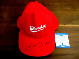 Bob Uecker The Voice Of The Brewers Hof Signed Auto Milwaukee Cap Hat Beckett - £272.46 GBP