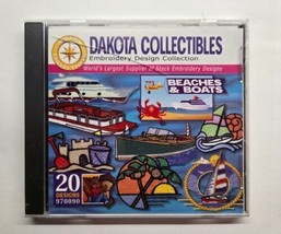 Dakota Collectibles Beaches And Boats Embroidery Machine Designs CD-ROM - $19.79