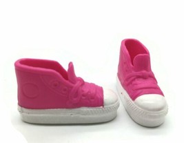 Barbie Hot Pink High Top Sneakers Shoes Toy Doll Clothing Accessories - £7.82 GBP