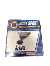 Vtg 1992 St Louis Blues Team NHL Temporary Tattoos, 1 Large, 1 Small - £6.33 GBP