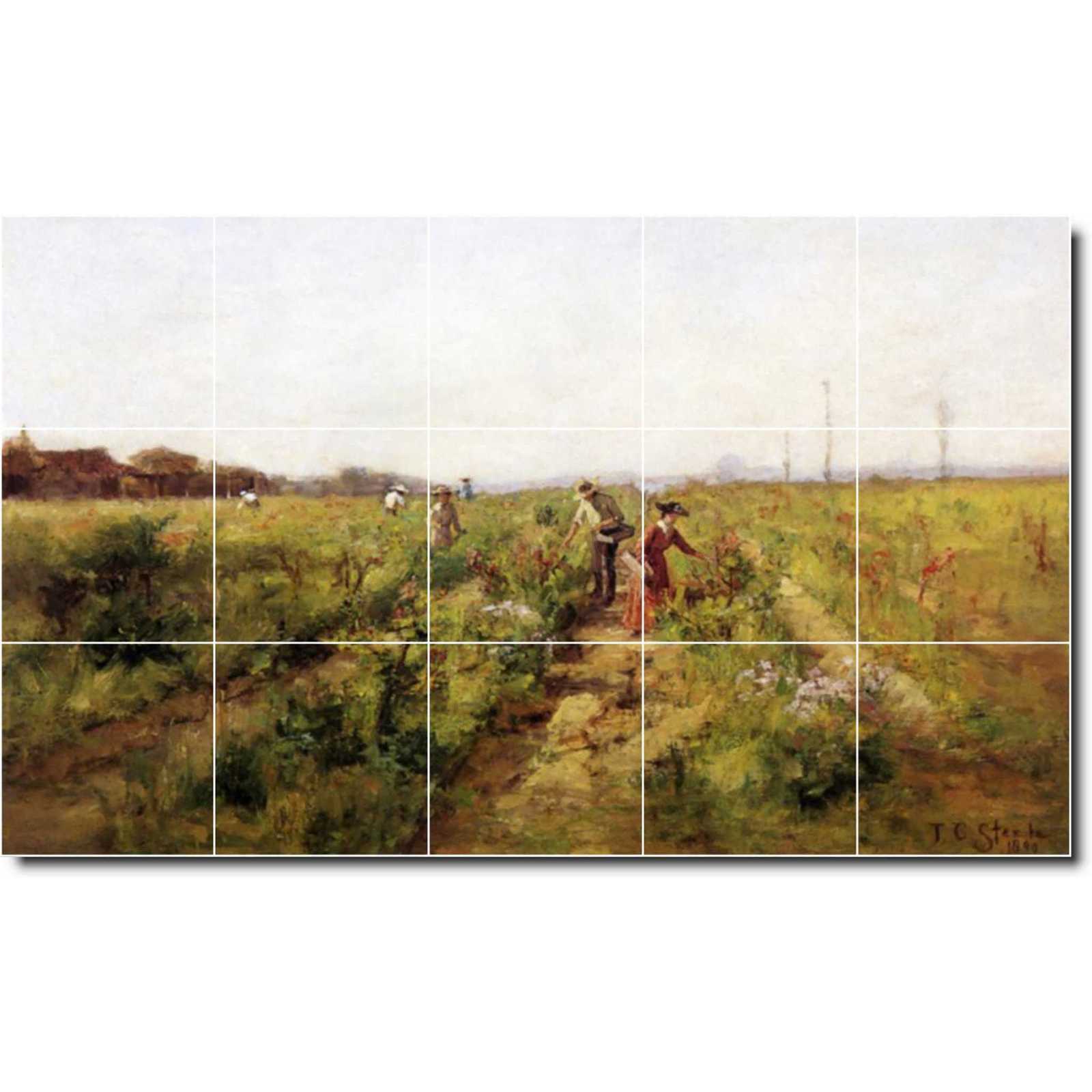 Steele theodore in the berry field theodore clement steele 1890