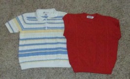  Womens Sweaters 2 Drapers Damens Alfred Dunn Red White Striped Polo Ves... - £7.75 GBP
