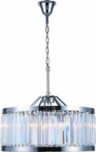 Pendant Light CHELSEA Traditional Antique 8-Light Crystal Clear Polished Nickel - £1,470.01 GBP