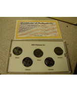 2003 Platinum Plated State Quarter 5 piece set in case IL,AL,ME,AR,MO P ... - $11.94 CAD