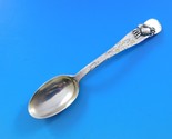 Lap Over Edge Mixed Metals By Tiffany Sterling Demitasse Spoon w/ Applie... - £387.60 GBP