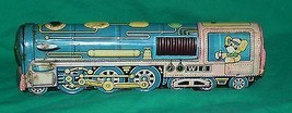 Vtg Sparky Choo Choo Train Engine Locomotive Friction Tin Toy Kanto Japan Mouse - £18.74 GBP