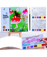  Watercolor Coloring Books for Kids Ages 4 8 Pocket Watercolor Painting Bo - £17.81 GBP