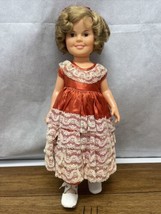 Vintage Shirley Temple Doll Red Dress, 1972 Ideal Toys, Great Condition CV JD - $29.69