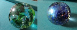 Crystal Paperweight 3 1/2 Signed Illegible / Partylite  2&quot; 2&quot; PICK 1 ^^ - $35.00