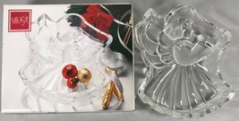 Mikasa Heavenly Song Christmas Angel 7 3/4” Glass Bowl Candy Dish 7.75 I... - $9.85