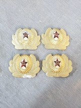 USSR Military Officer Cap Badge Vintage Lot Of 4 - $24.74