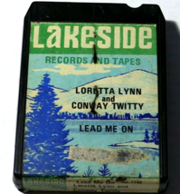Loretta Lynn &amp; Conway Twitty - Lead Me On - 8 Track Tape - Good pads tes... - $3.95