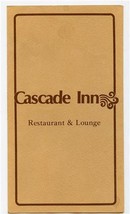Cascade Inn Restaurant &amp; Lounge Menu Cascade Locks Oregon  - £15.03 GBP