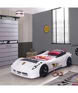 SPYDER Twin Race Car Bed with LED Lights &amp; Sound FX - $2,218.46 CAD