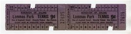 Pair of Connected Lammas Park Tennis Hourly Tickets 1950's London England  - $17.82