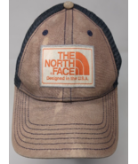 Vintage North Face USA Trucker Hat Baseball Cap Mesh Snapback Distressed - £11.67 GBP