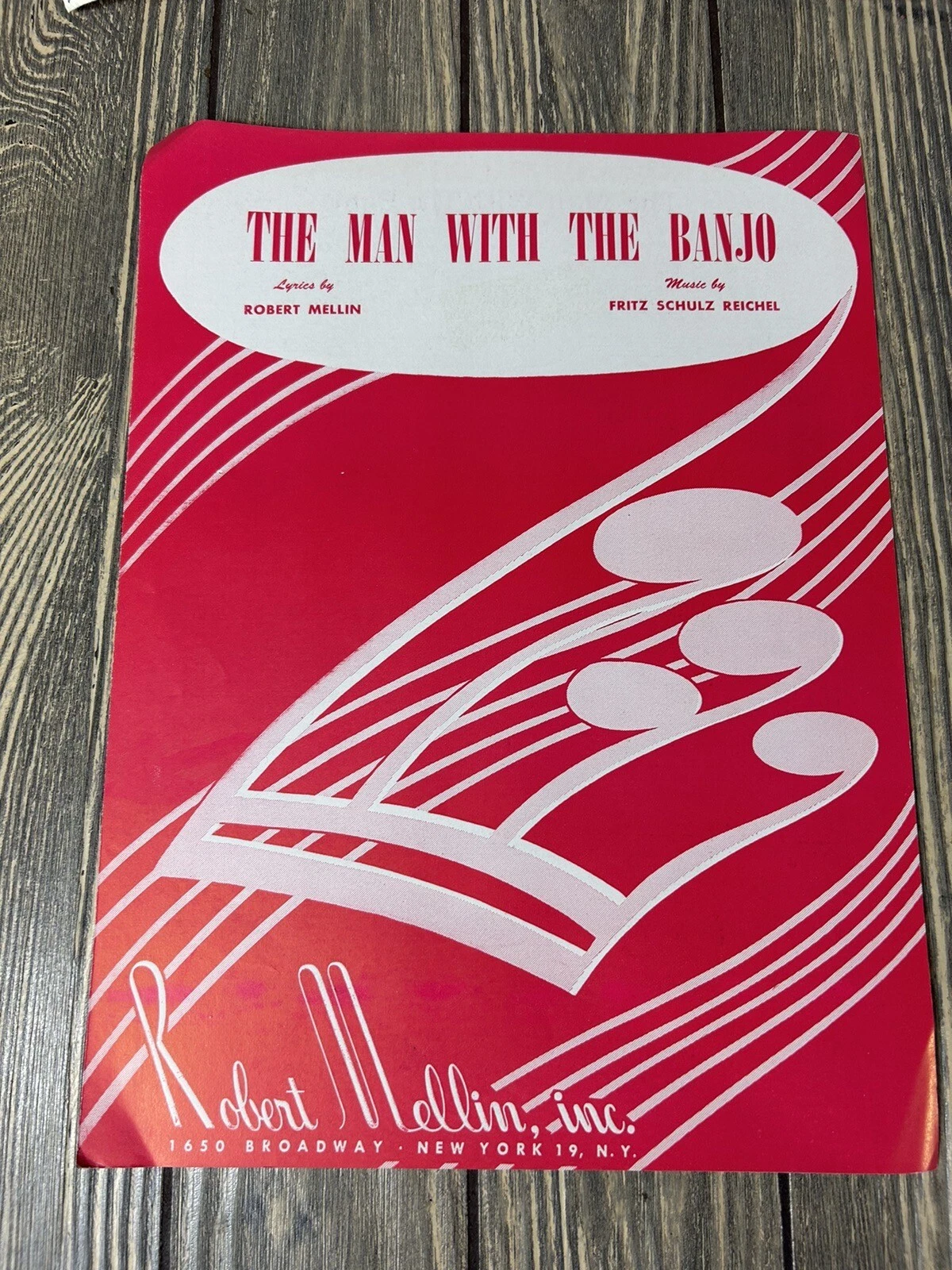 The Man With The Banjo (sheet music) - $6.00