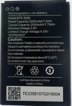 Oem Spec Battery For Cat-S22 Flip Phone By T-Mobile Bte-2000 2050Mah - £14.22 GBP