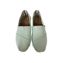 TOMS Womens Classic Alpargata Shoes Size 12 Canvas Slip On Flats Green - £27.50 GBP