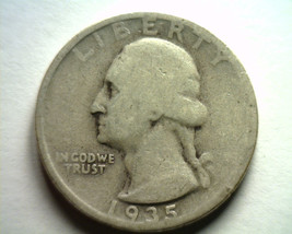 1935-S Washington Quarter About Good Ag Nice Original Coin Bobs Coins Fast Ship - £5.90 GBP