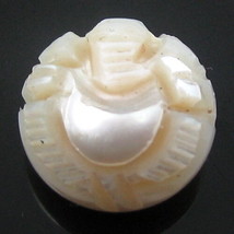 6.7Ct Real Natural Pearl Carved Lord Ganesha For Wealth &amp; Prosperity - £25.26 GBP