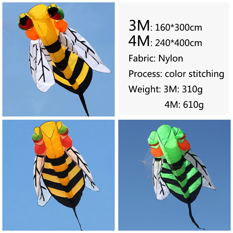 3D Bee Kite Large Animal Software Kite Outdoor Parent-child Interaction Kites - £64.73 GBP+