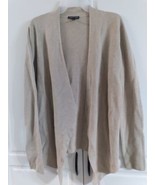Eileen Fisher Asymmetrical Gray Tencel Open Cardigan Medium - £30.37 GBP