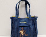 Vintage Aeropostale Denim Bag Girls Purse Monkey Banana Blue Yellow Tote - $44.54