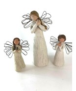 3 Willow Tree Angel of Joy, Freedom, Wishes from 2000 Demdaco Sue Lordi ... - £31.57 GBP