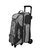 KR Strikeforce Royal Flush 4 x 4 Roller Silver Black Bowling Bag - $269.95