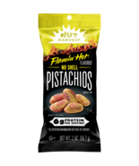 Nut Harvest No Shell Pistachios Flamin Hot Flavored 2 Oz x 8 Packs! - $54.01 CAD