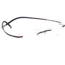 Silhouette Eyeglasses 7581 40 6062 Titan Brown Rimless Frame Austria 46[]19 145 - £133.76 GBP