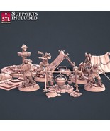 3D Printed STL Miniatures Explorers Set Fantasy NPC 2 | 28 - 32mm War Ga... - $12.36 CAD+