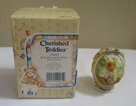 Cherished Teddies Egg 1996 Bear Dressed as a Bunny by Enesco #156057 - £10.14 GBP