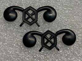 COLD WAR ERA, U.S. ARMY, OFFICER, CHEMICAL CORPS, INSIGNIA, SUBDUED, SET - $186.39 MXN
