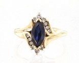 Diamond Women&#39;s Cluster ring 10kt Yellow Gold 405258 - $169.00