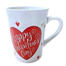 Happy Valentines Day 15 oz Ceramic Coffee Tea Mug Cupid Arrows Love Gift - £7.77 GBP