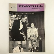1958 Playbill Longacre Theatre Charlie Ruggles in The Pleasure of his Co... - $24.94