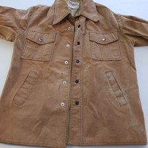 Kentfield Quality Fashion 4-Pockets Snap Button Tan Men's Jacket Size Medium image 10