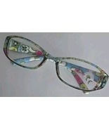 GREEN FLORAL ~ Rectangular ~ Plastic ~ Reading Magnifying Glasses ~ +1.00 - $356.03 MXN