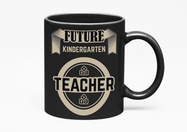 Make Your Mark Design Kindergarten Teacher. Graduation, Black 11oz Ceramic Mug - £17.13 GBP+