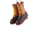 Gallarie II Wooden Top Sider Boots Ornament Camping Lodge Decor - $11.10